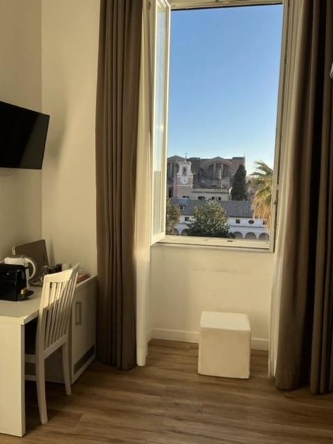 Camera X2 Con Splendida Vista Sulle Terme Di Diocleziano E Sul Chiostro Di Michelangelo Roma Dış mekan fotoğraf